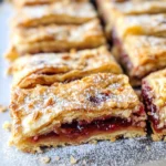 Apricot Raspberry Rugelach Bars