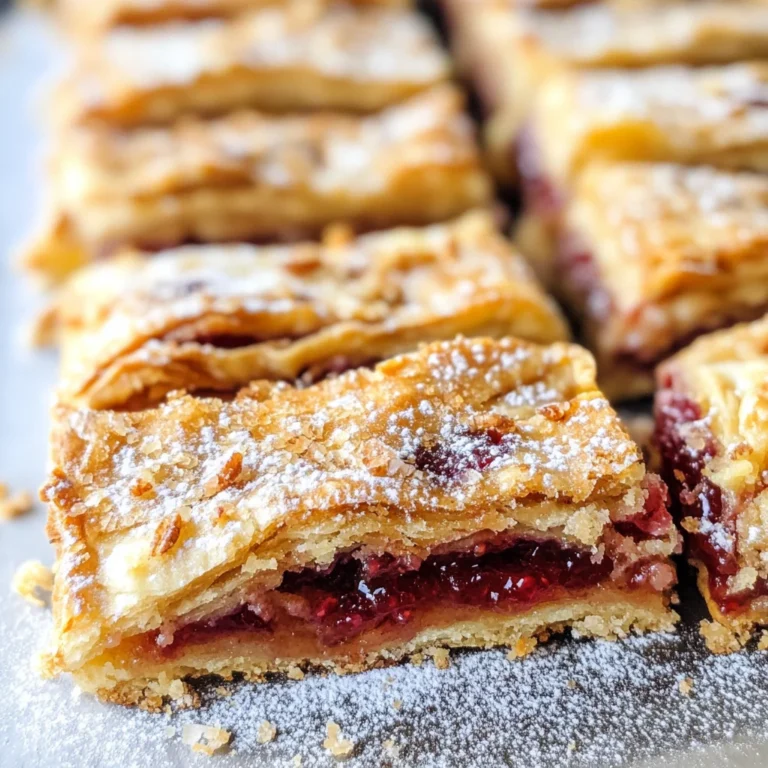 Apricot Raspberry Rugelach Bars