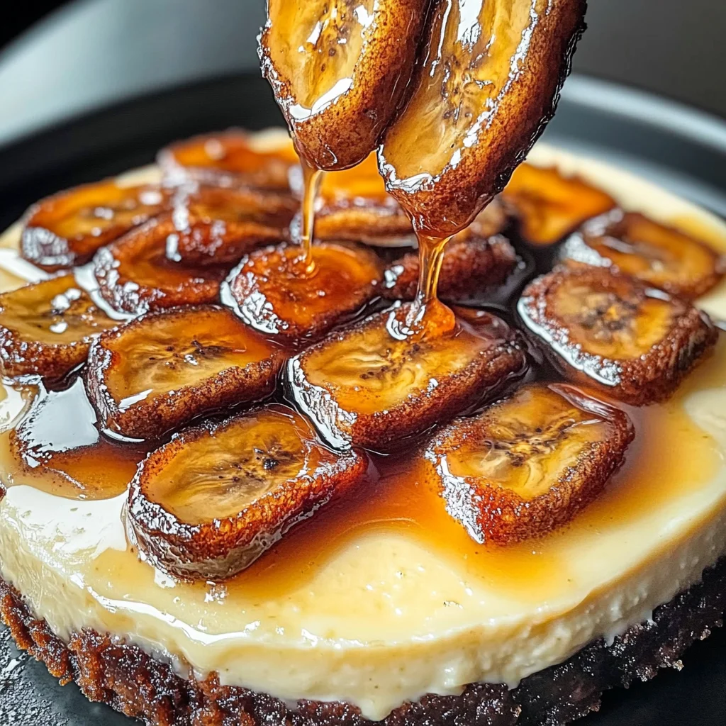 Caramelized Banana Cheesecake With Vanilla Extract