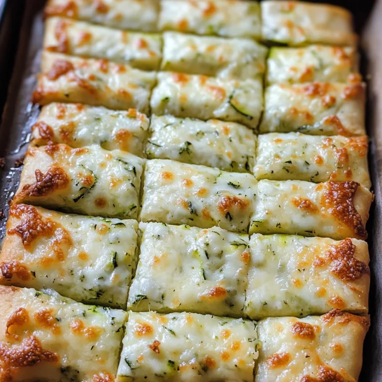 Cheesy Zucchini Breadsticks