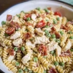 Chicken Turkey Bacon Ranch Pasta Salad