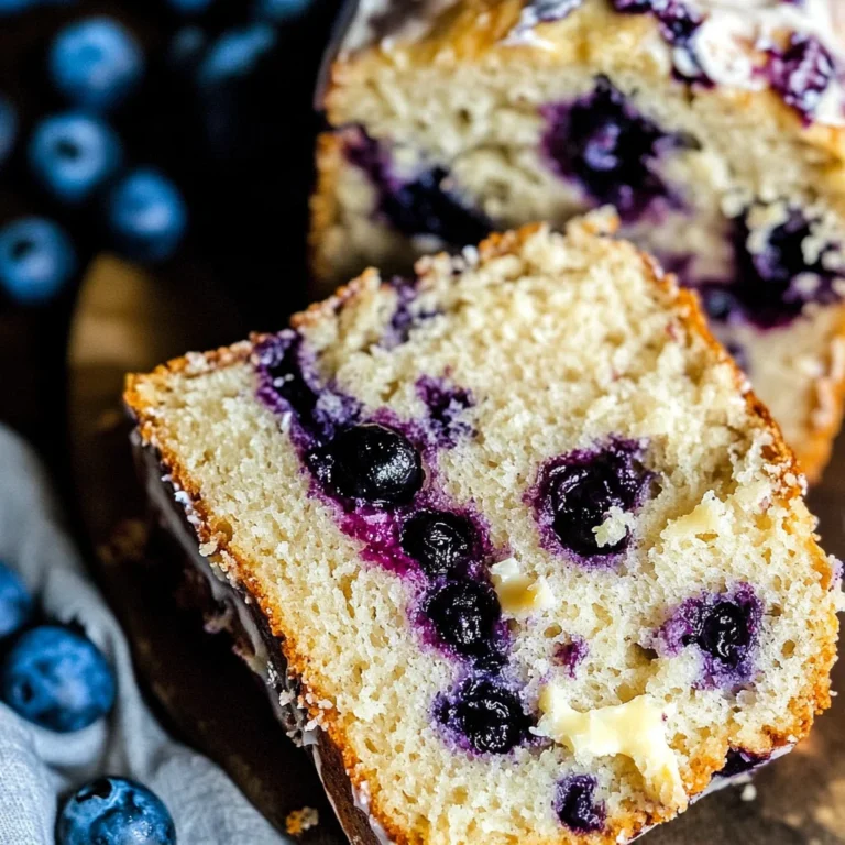 Cream Cheese Blueberry Bread