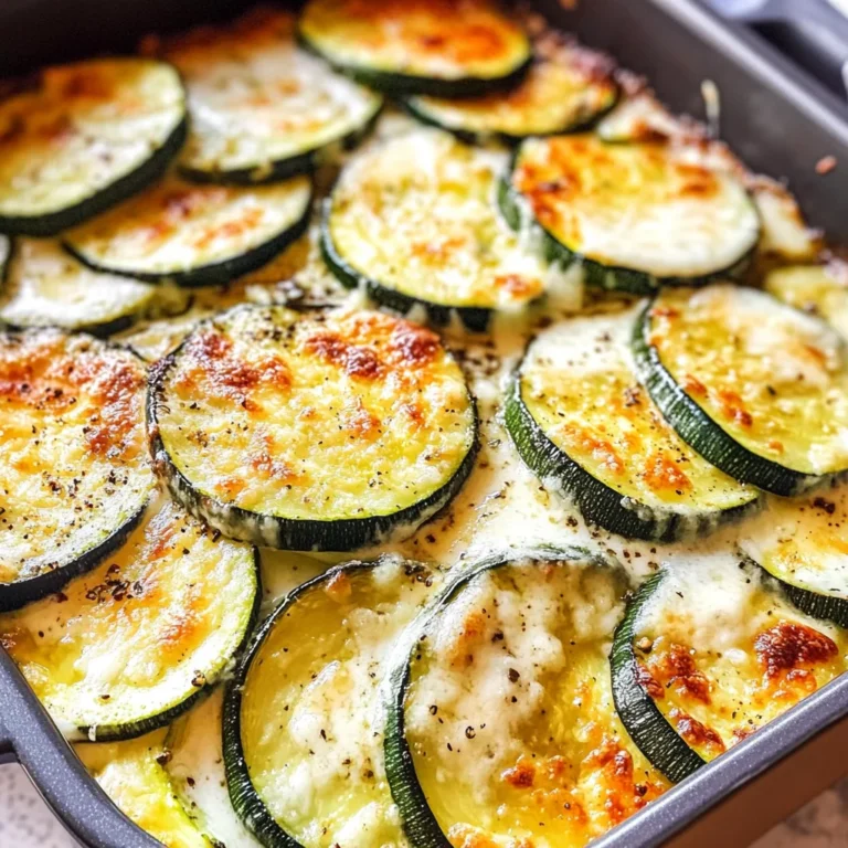 Creamy Parmesan Zucchini