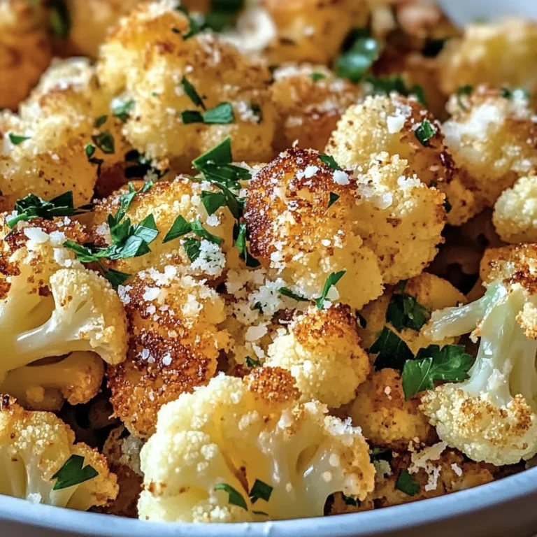 Crispy Parmesan Roasted Cauliflower Recipe