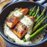 Grilled Salmon, Asparagus, And Quinoa Bowl