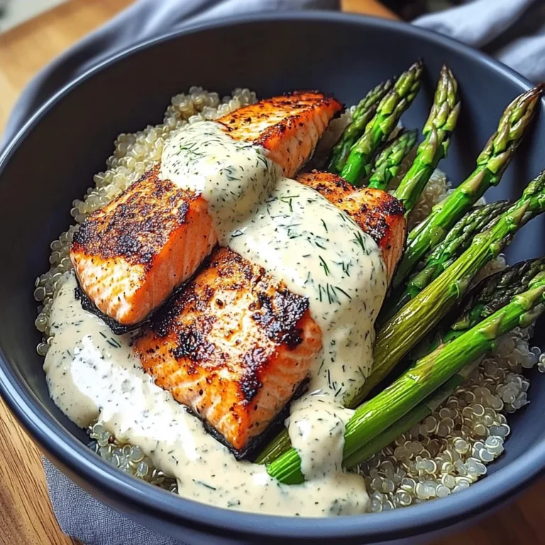 Grilled Salmon, Asparagus, And Quinoa Bowl