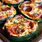 Grilled Zucchini Pizza Slices