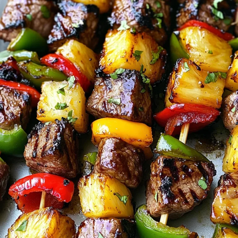 Hawaiian Steak Kabobs
