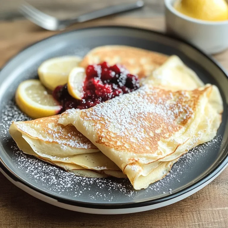 Lemon Ricotta Crepes