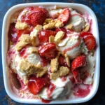 No-Churn Strawberry Cheesecake Ice Cream