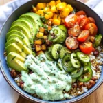 Rainbow Veggie Bowls with Jalapeño Ranch