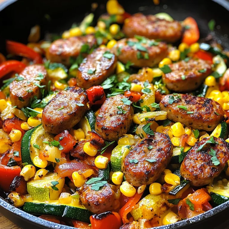 Sausage and Veggies Skillet - 30 Minute, One-Pan Meal