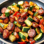 Skillet Sausage and Zucchini