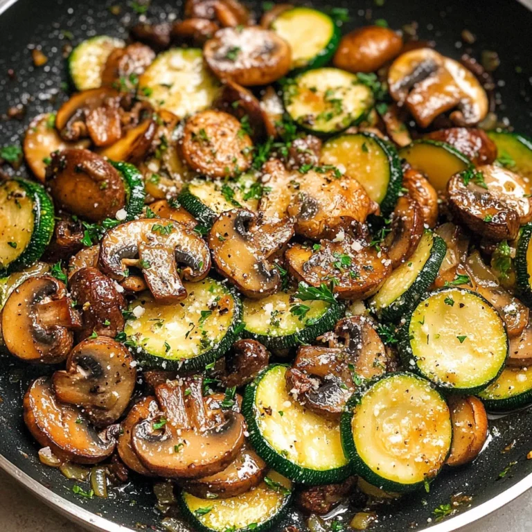 Skillet Zucchini and Mushrooms