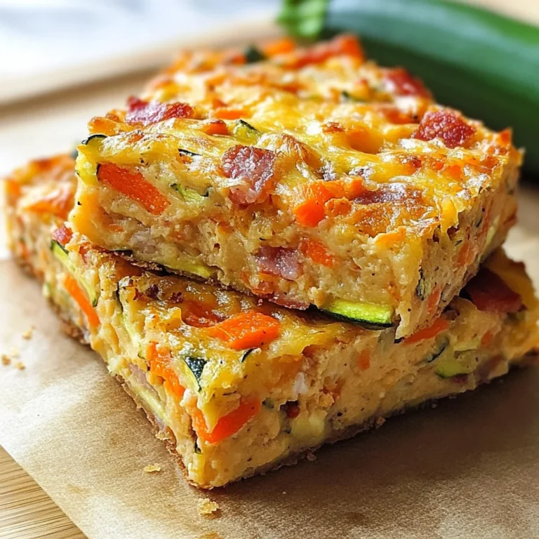 Zucchini and Turkey Bacon Slice