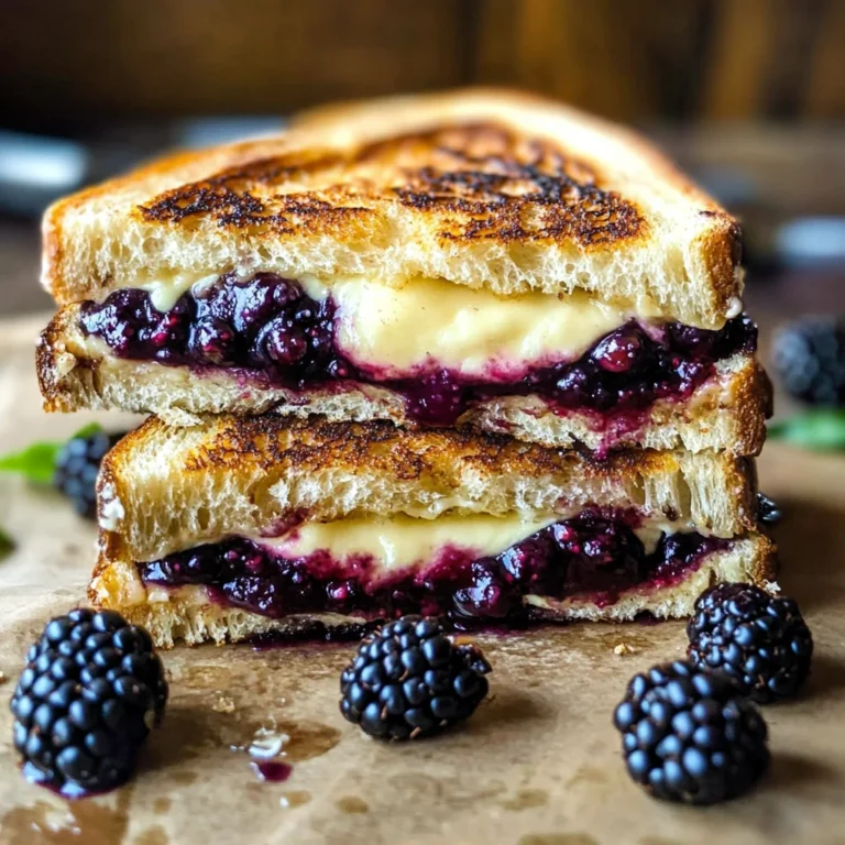 Balsamic Blackberry Brie Grilled Cheese