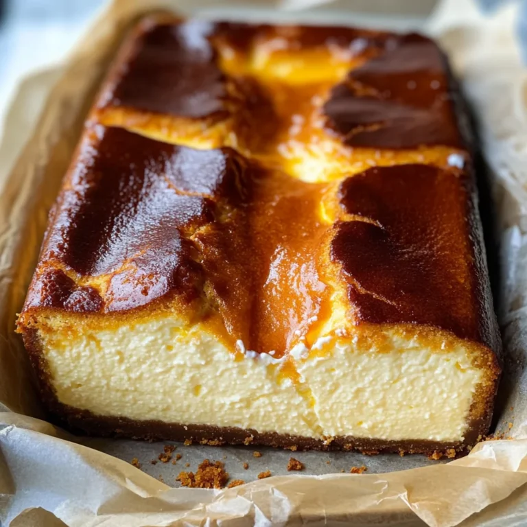 Burnt Basque Cheesecake in a Loaf Pan