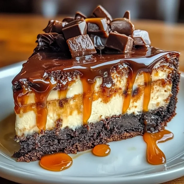 Caramel Brownie Cheesecake
