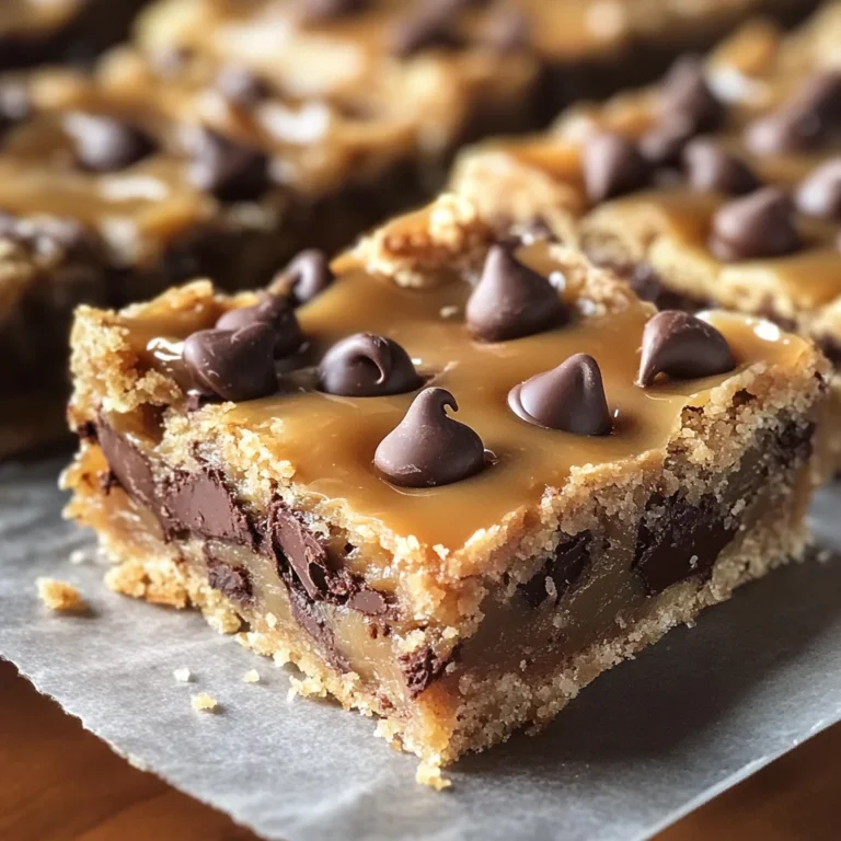 Caramel Chocolate Chip Cookie Bars