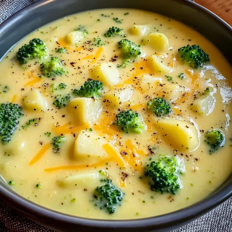 Cheddar Broccoli Potato Soup
