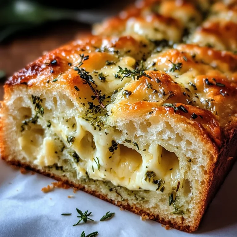 Cheese, Herb & Garlic Quick Bread (No Yeast)