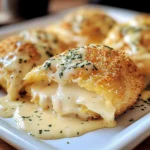Chicken Pillows with Creamy Parmesan Sauce