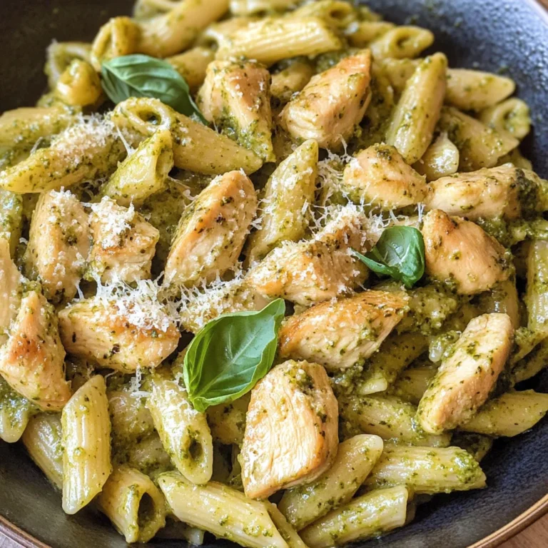 Creamy Chicken Pesto Pasta