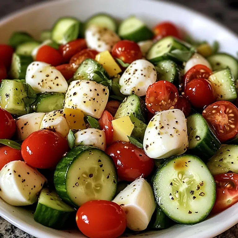 Cucumber Mozzarella Salad
