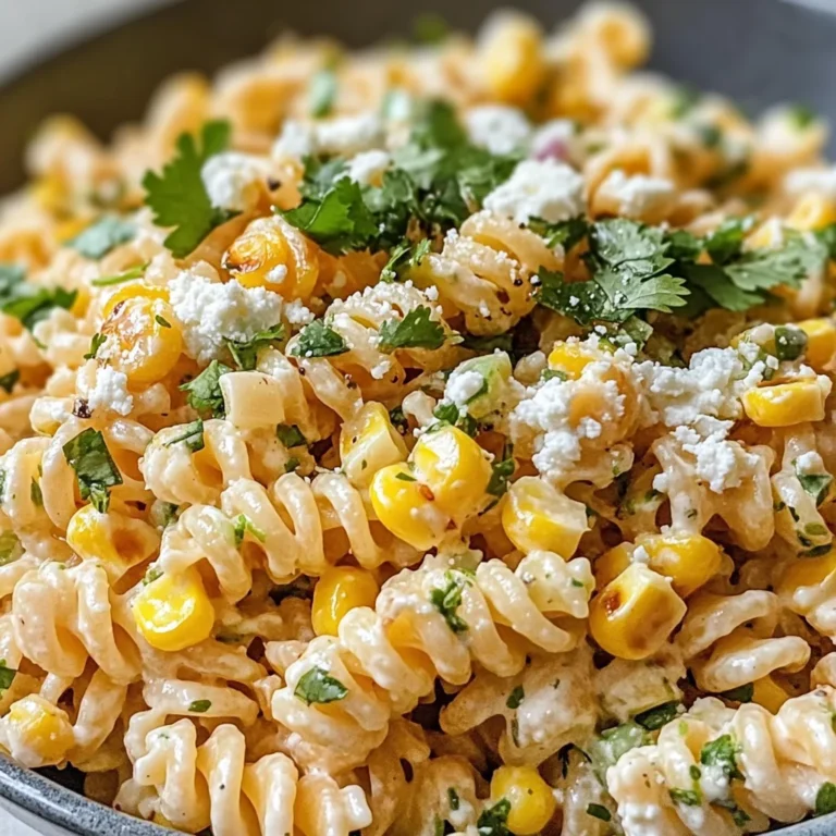 Easy Mexican Street Corn Pasta Salad