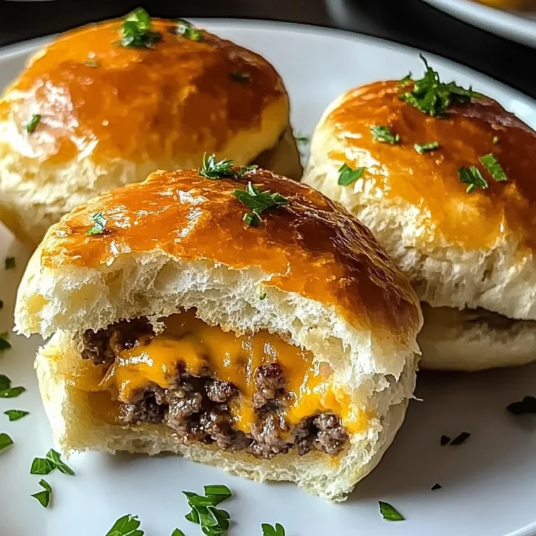 Garlic Parmesan Cheeseburger Bombs