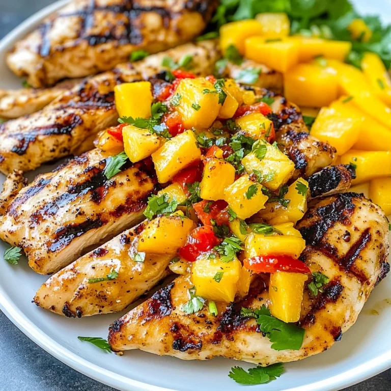 Grilled Mango Pineapple Chicken