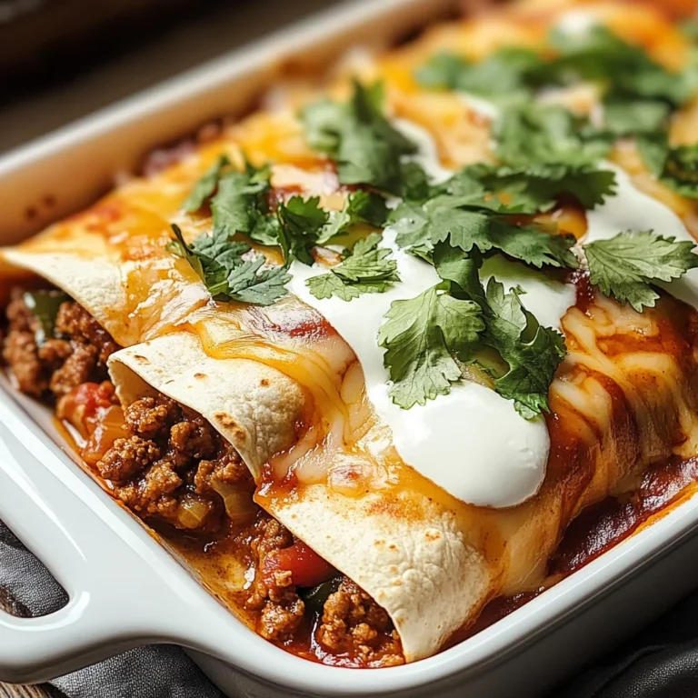 Ground Beef Enchiladas