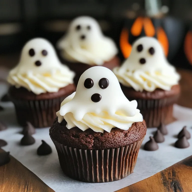 Halloween Cupcakes: Ghost Cupcakes