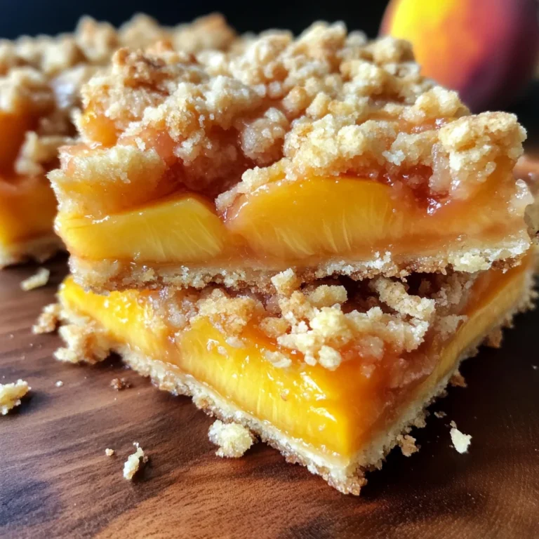 Heavenly Summer Peach Bars: A Sweet Slice of Sunshine