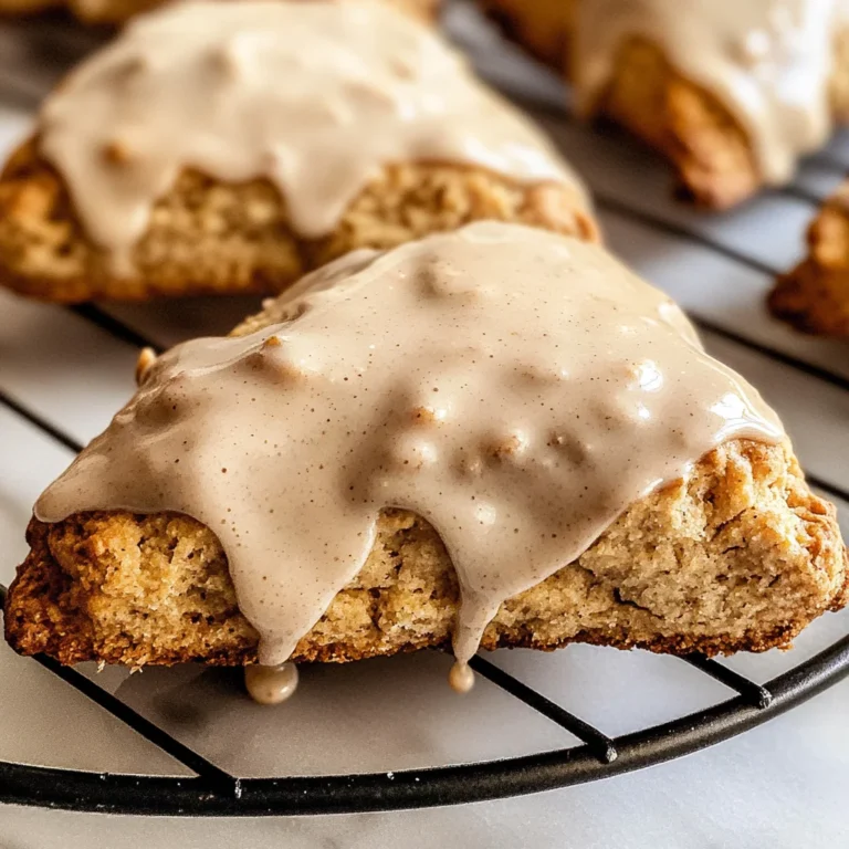 Homemade Chai Scones with Maple Chai Glaze