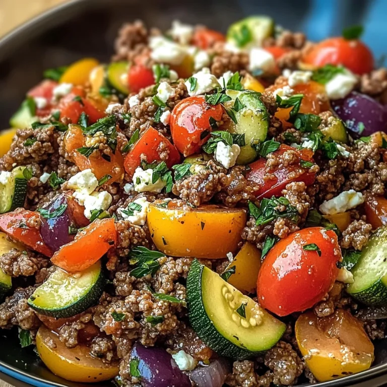 Mediterranean Ground Beef Stir Fry – A Quick & Healthy Dinner