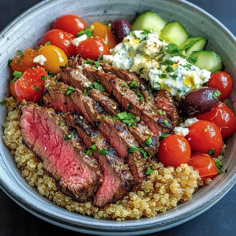 Mediterranean Steak Bowl Recipe