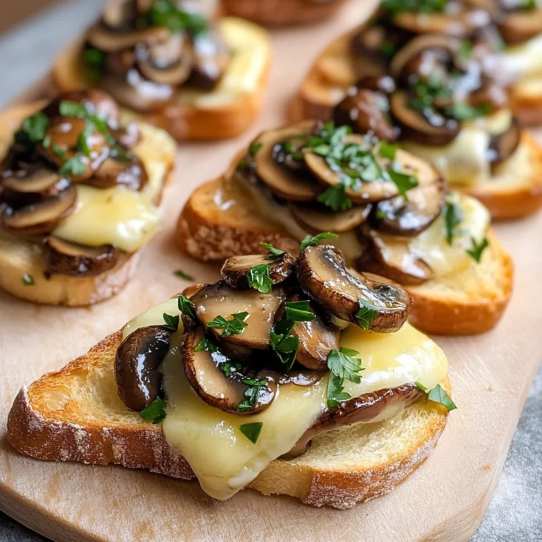 Mushroom & Brie Crostini