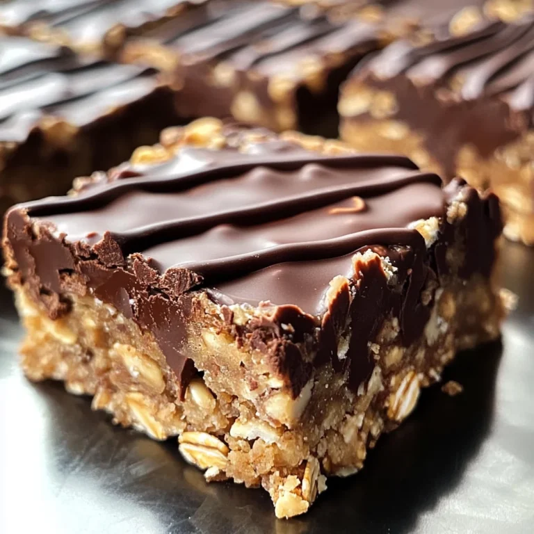 No Bake Chocolate Oatmeal Bars