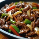 Sizzling Chinese Pepper Steak with Onions