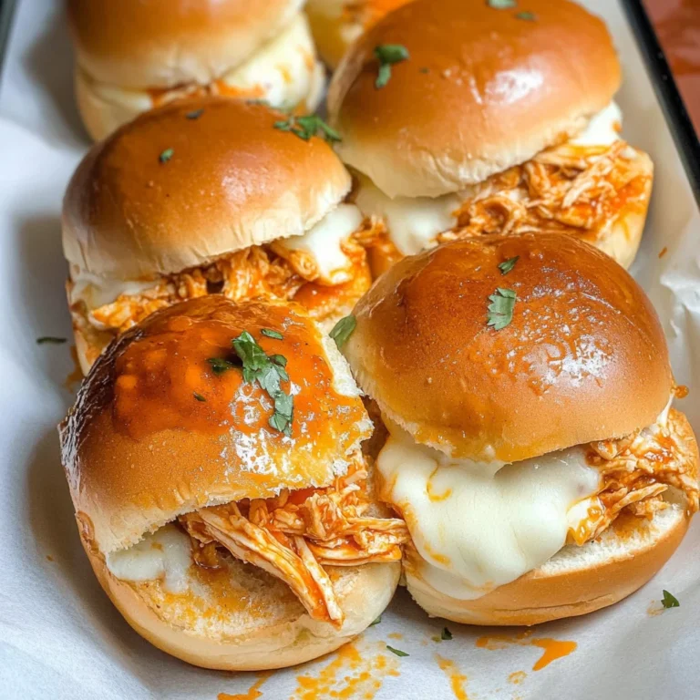 Spicy Buffalo Chicken Sliders