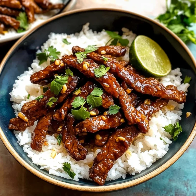 Sticky Honey Garlic beef