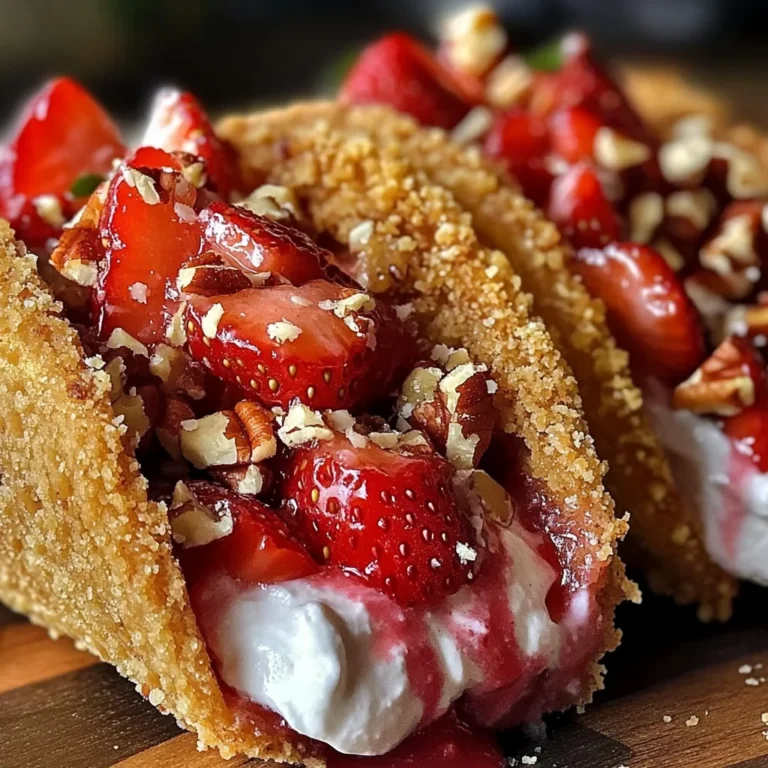 Strawberry Crunch Cheesecake Tacos