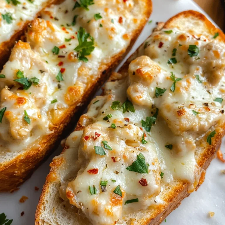 The Viral Chicken Alfredo Garlic Bread I'm Obsessed With