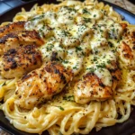 Cajun Garlic Butter Chicken with Creamy Mozzarella Linguine