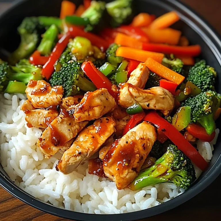 Chili Chicken & Mixed Veggie Rice Bowl