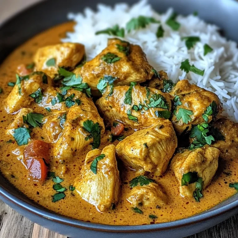 Coconut-Spiced Chicken Curry with Garlic Naan & Golden Fries
