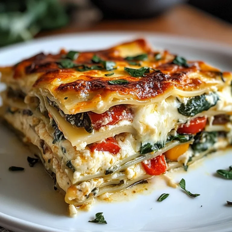 Creamy Veggie White Lasagna
