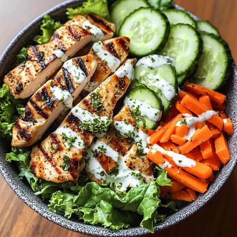 Grilled Chicken & Crunchy Veggie Power Bowl