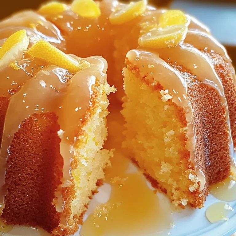 Lemon Bundt Cake Recipe